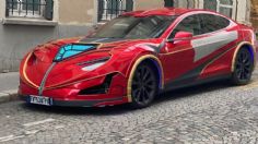 Este Tesla Model S con inspiración de Iron Man tiene un estilo curioso
