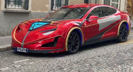 Este Tesla Model S con inspiración de Iron Man tiene un estilo curioso