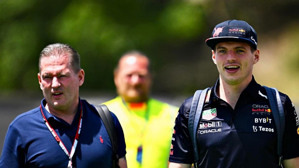 Jos Verstappen y Max Verstappen campeón del mundo 2022.