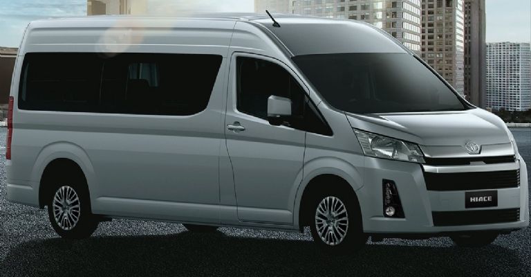 Exterior de la Toyota Hiace