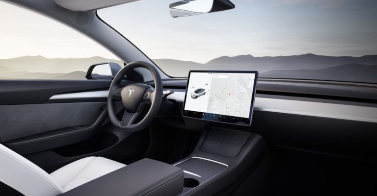 Interior del Tesla Model 3