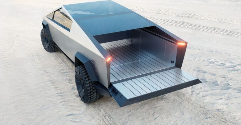Exterior de la Tesla Cybertruck