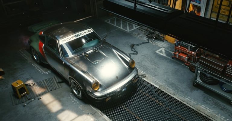 Porsche 911 en Cyberpunk 2077