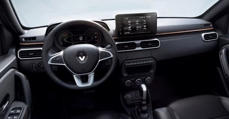 Interior de la Renault Oroch 2023