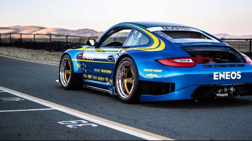 Este es un Porsche 911 GT3 con estilo y motor de un Subaru WRX STI
