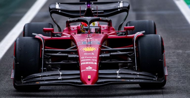 Charles Leclerc en el GP de Brasil 2022