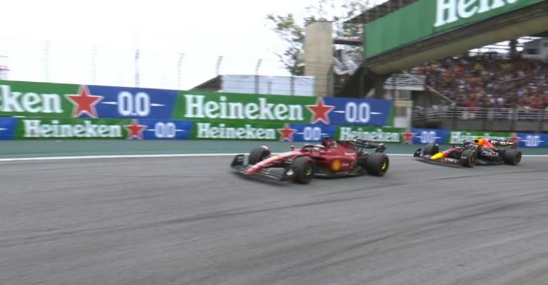 Rebase Sainz a Pérez en el GP de Brasil 2022