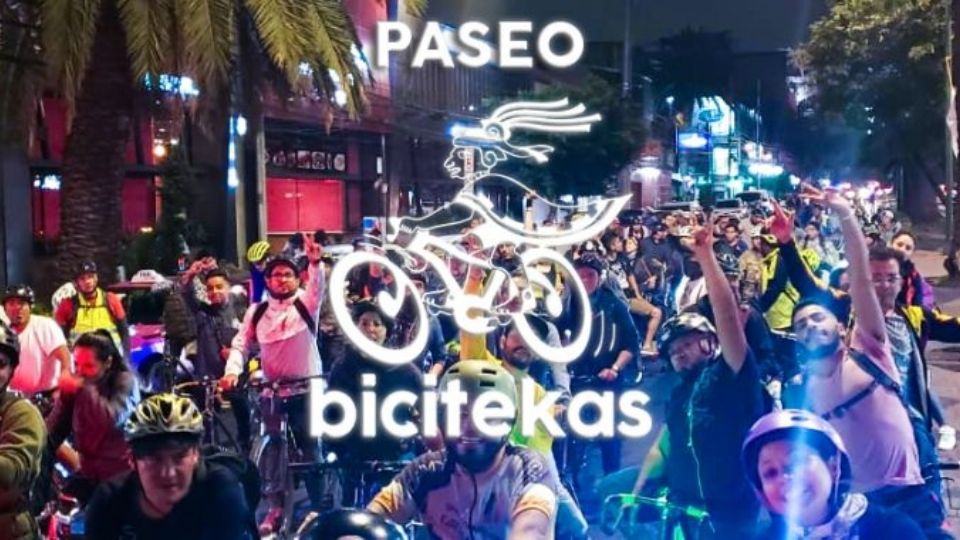 Todos los miércoles al caer la noche. la CDMX se llena de bicicletas