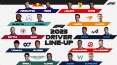 F1 2023: ésta es la parrilla de pilotos completa y confirmada