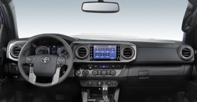 Interior de la Toyota Tacoma