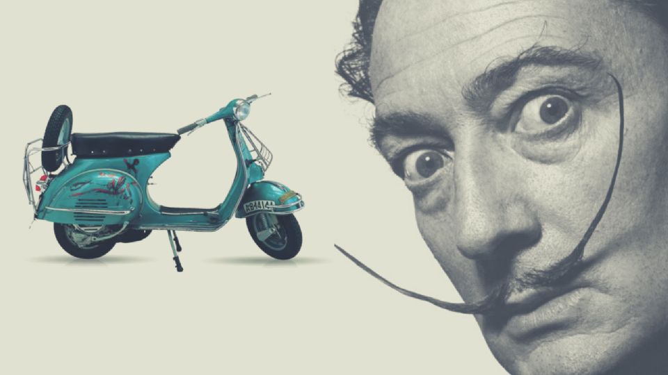 La Vespa del artista español se encuentra en el Museo Piaggio de Pontedera.