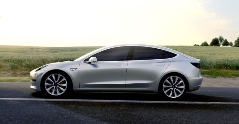 Exterior del Tesla Model 3