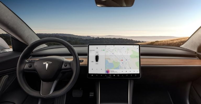 Interior del Tesla Model 3