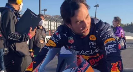 VIDEO: Checo Pérez aprende sobre el motociclismo de velocidad gracias a Marc Márquez