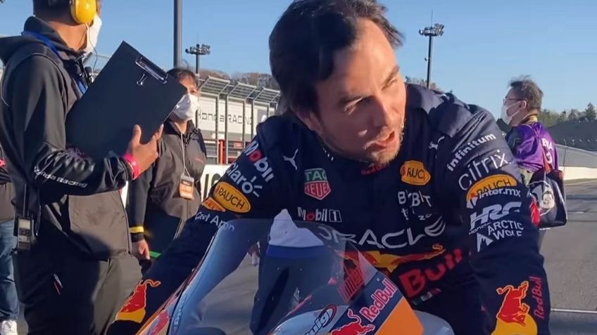 VIDEO: Checo Pérez aprende sobre el motociclismo de velocidad gracias a Marc Márquez
