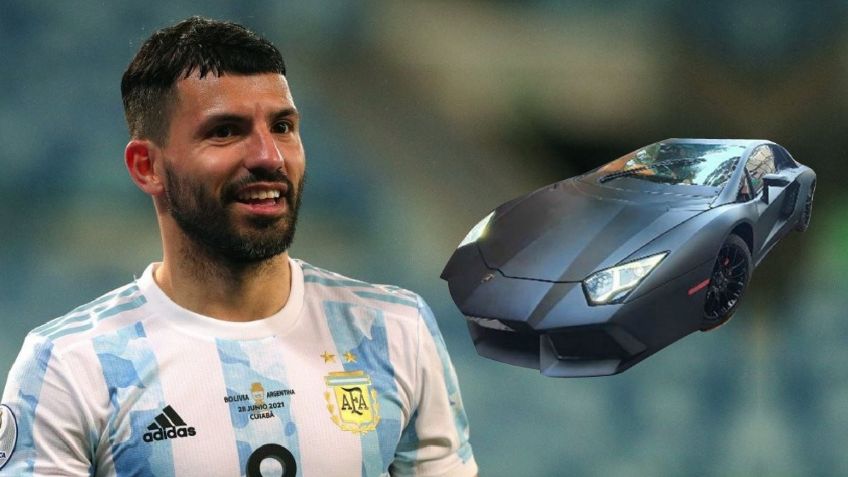 Kun Agüero y el Lamborghini de Batman que robaba las miradas en Inglaterra