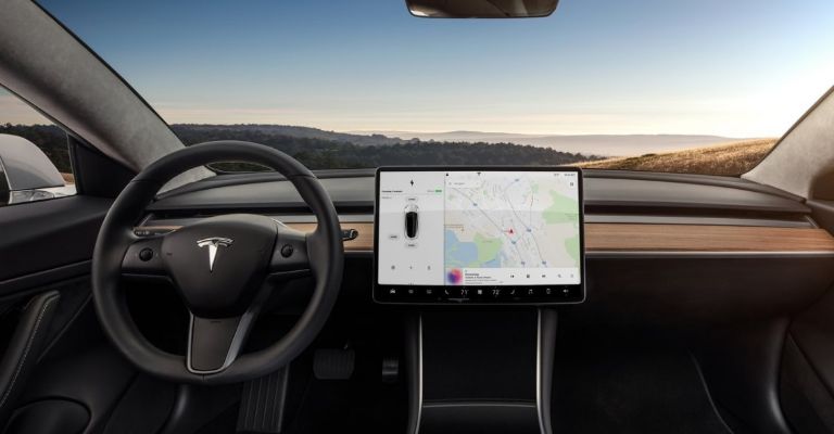 Interior del Tesla Model 3