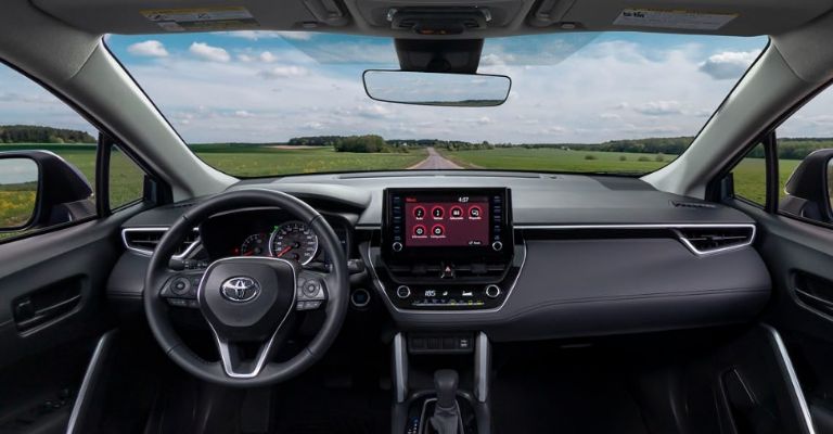 Interior de la Toyota Corolla Cross