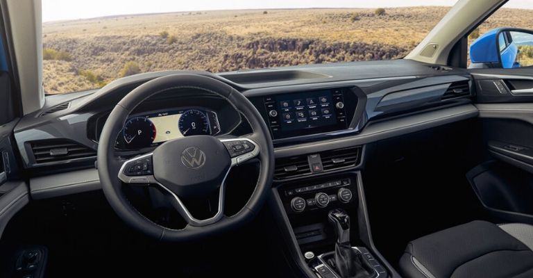 Interior de la Volkswagen Taos 