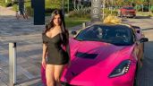 Karely Ruiz y su nuevo automóvil de lujo: un Chevrolet Corvette 2019 en color rosa