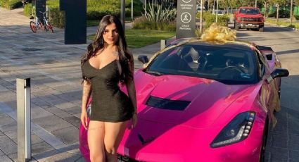 Karely Ruiz y su nuevo automóvil de lujo: un Chevrolet Corvette 2019 en color rosa