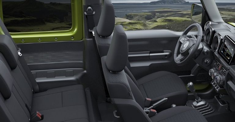 Interior de la Suzuki Jimny