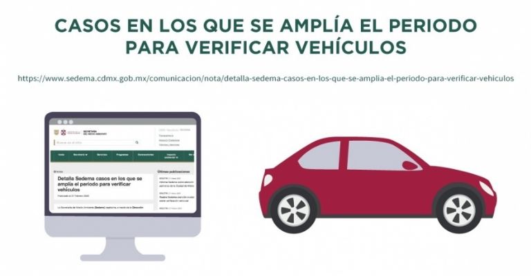 La prórroga de verificación vehicular solo es en unos casos
