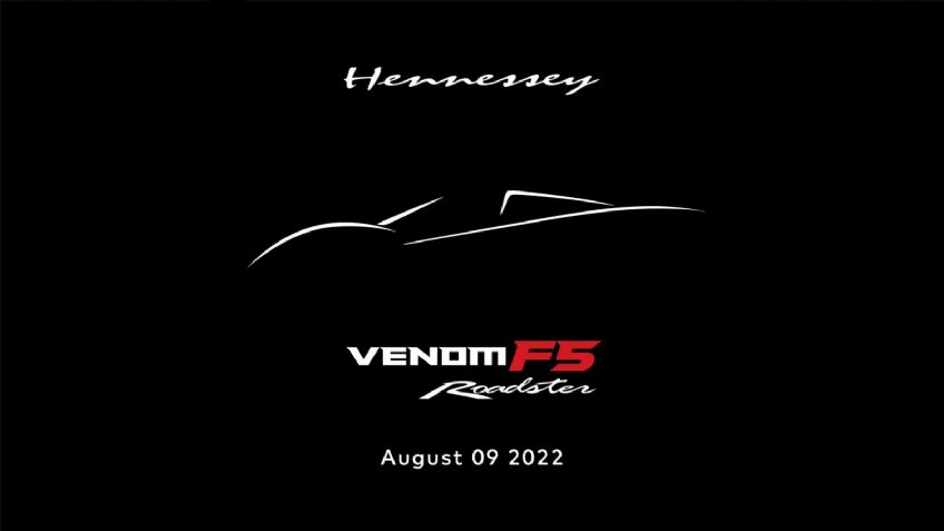 El Hennessey Venom F5 Roadster será presentado el 9 de agosto