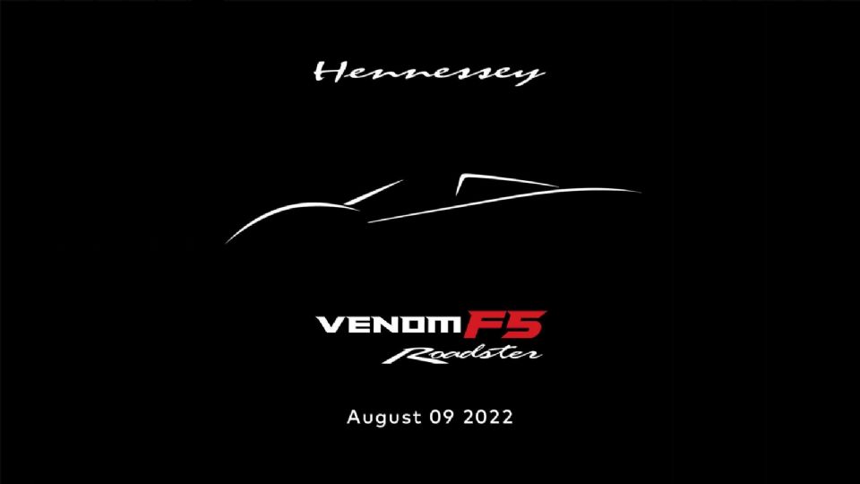 El próximo 9 de agosto será revelado el Hennessey Venom F5 Roadster