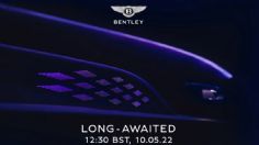 Bentley mostrará su siguiente vehículo el 10 de mayo
