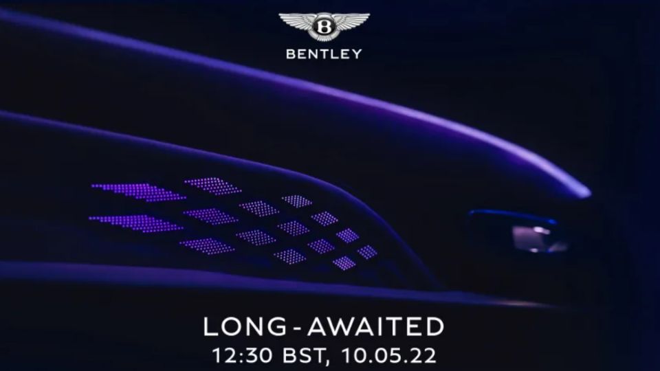 Bentley presentará su próximo vehículo el 10 de mayo