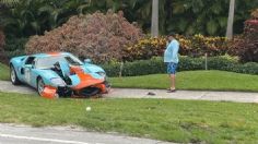 Hombre choca su Ford GT por no saber usar la caja manual