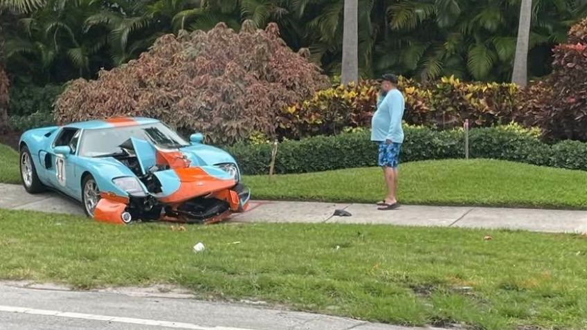 Hombre choca su Ford GT por no saber usar la caja manual