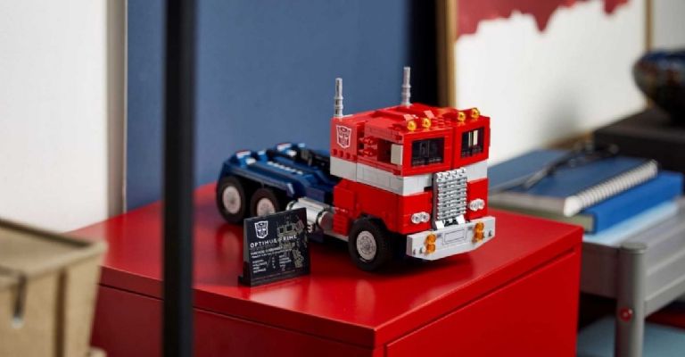 El Lego de Optimus Prime en modalidad de camión