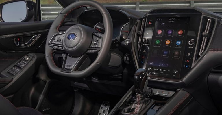 El interior es más tecnológico en el Subaru WRX 2022