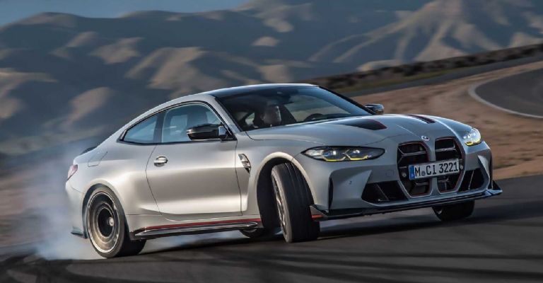 Parte delantera del BMW M4 CSL 2023