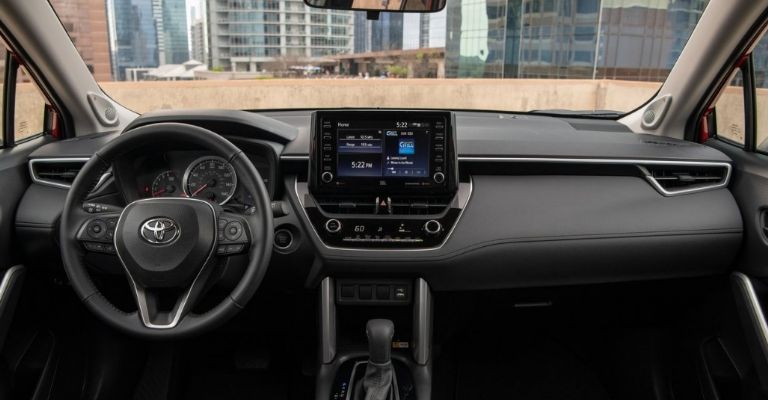 Interior de la Toyota Corolla Cross 2022