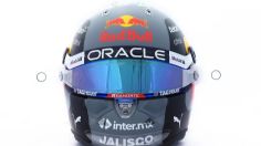 Sergio Pérez revela su nuevo casco que hace homenaje a Pedro Rodríguez