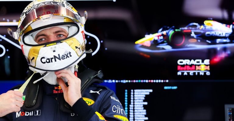 Casco de Max Verstappen