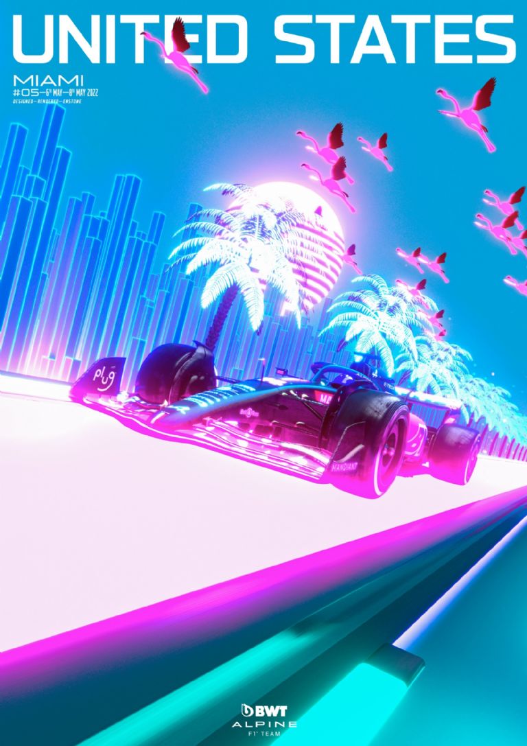 Alpine F1 poster