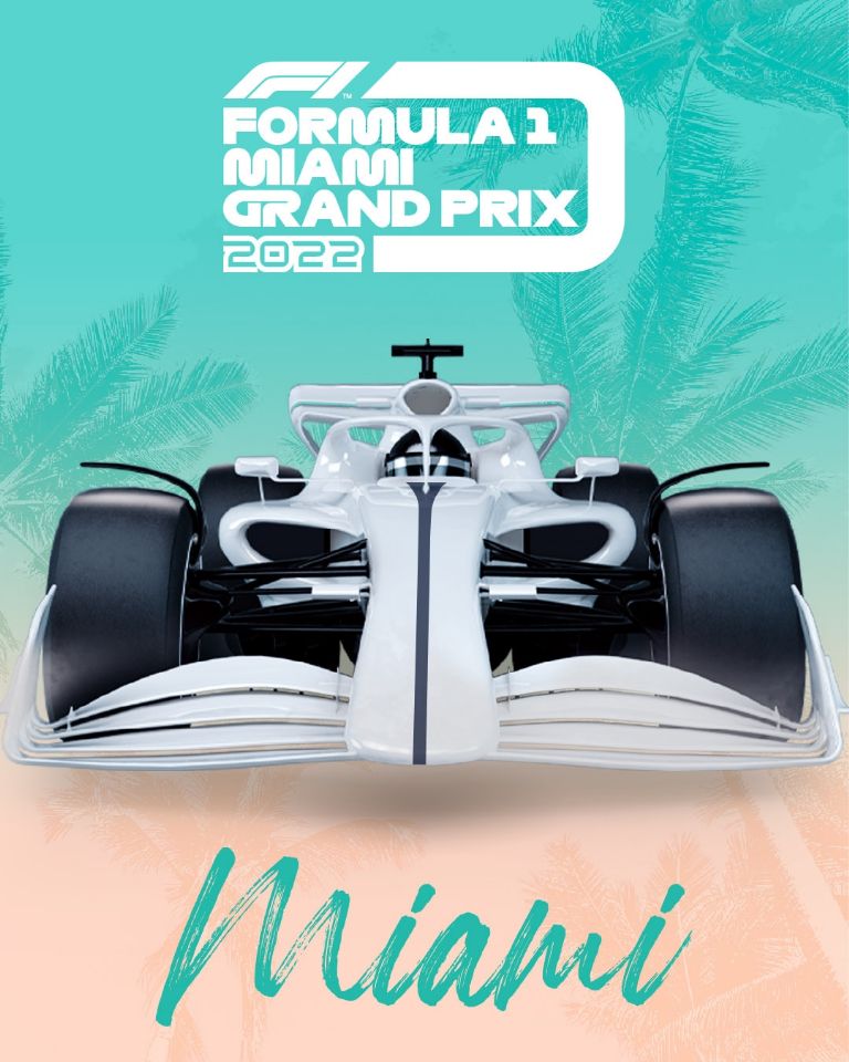 F1 Miami poster