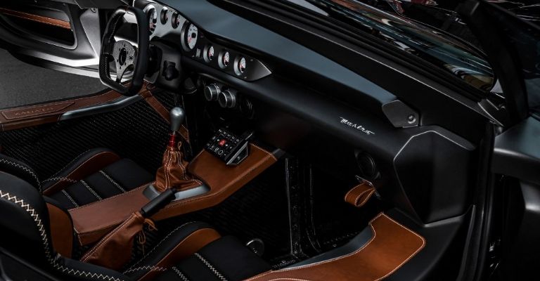 Interior del Zagato Mostro Barchetta