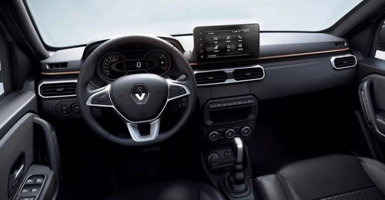 Interior y tecnología de la Renault Oroch 2023