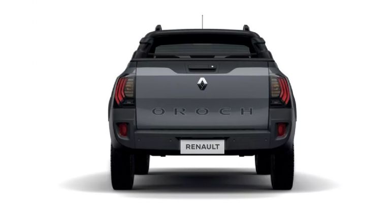 Diseño de la parte trasera de la Renault Oroch 2023