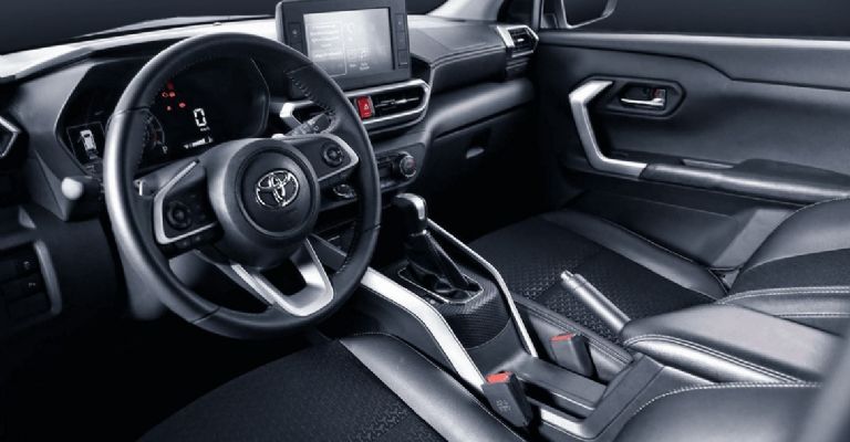 Interior de la Toyota Raize 2022