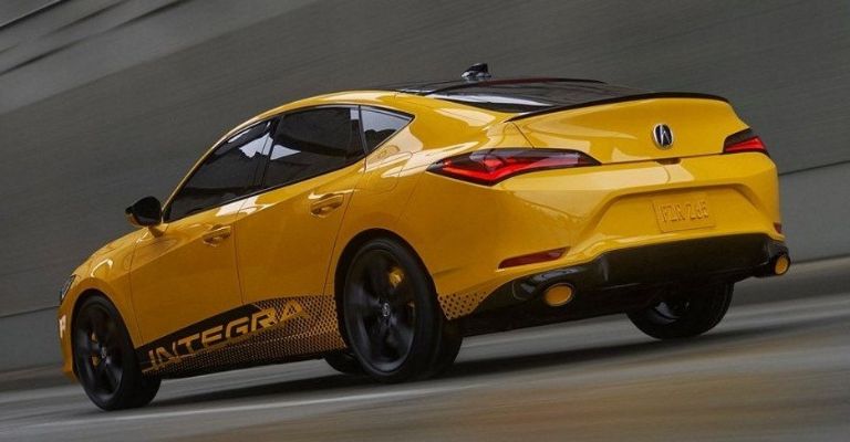 Parte trasera del Acura Integra 2022