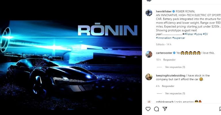 El Project Ronin fue anunciado en Instagram