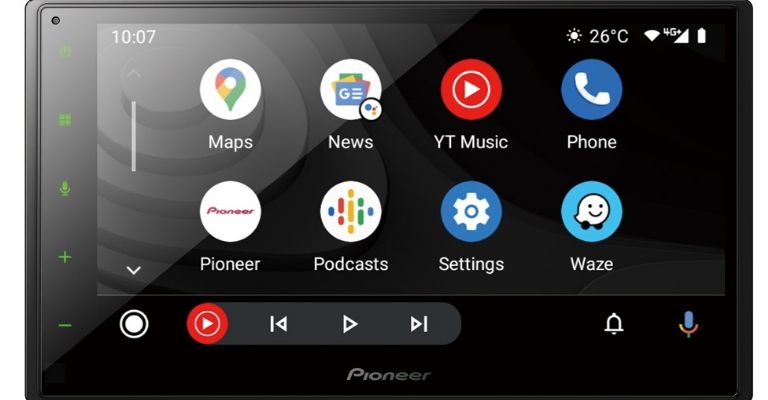 Pantalla del  Pioneer DMH-A5450BT