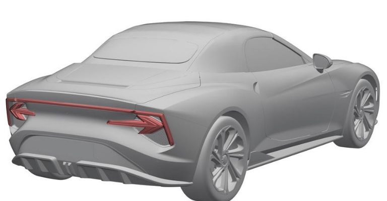 Parte trasera del MG Cyberster