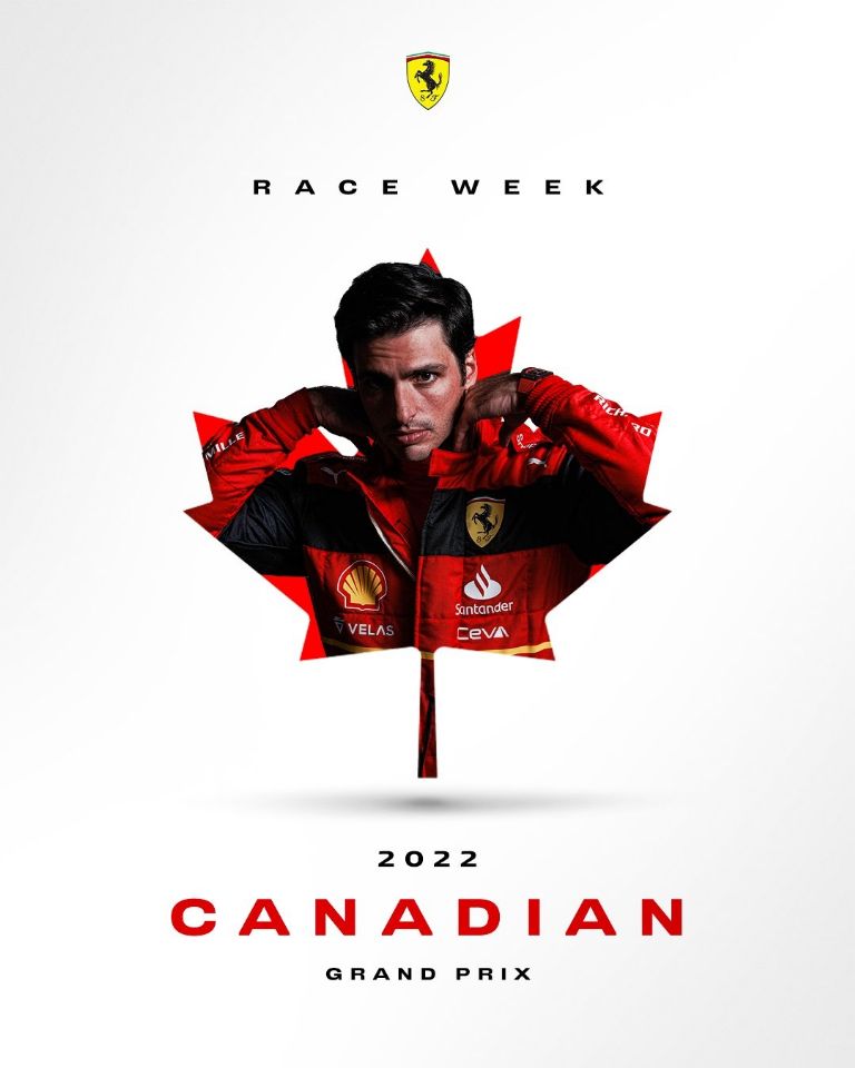 Gran Premio de Canadá, póster Ferrari